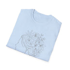 Clothed in strength flower hair - T-Shirt