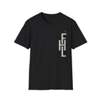 Faith Hope Love Stacked with Words pocket- T-Shirt