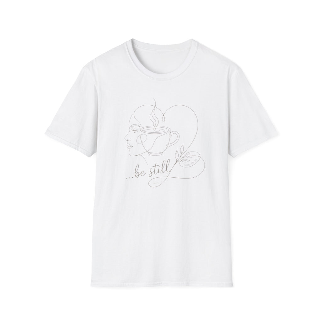 Be still face heart coffee - T-Shirt