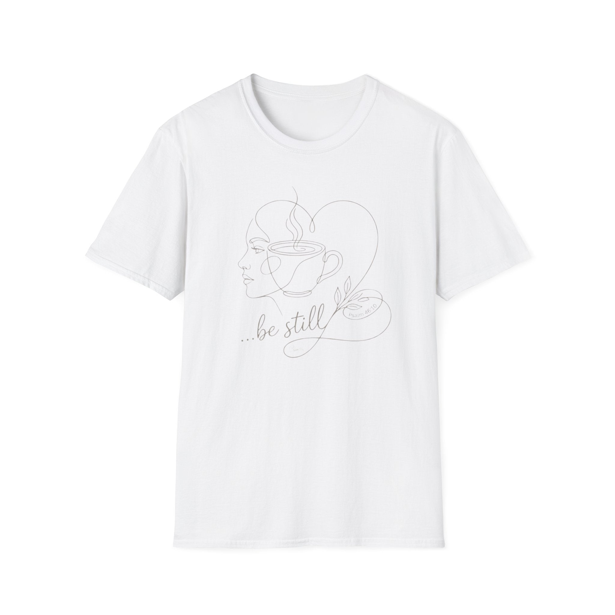 Be still face heart coffee - T-Shirt