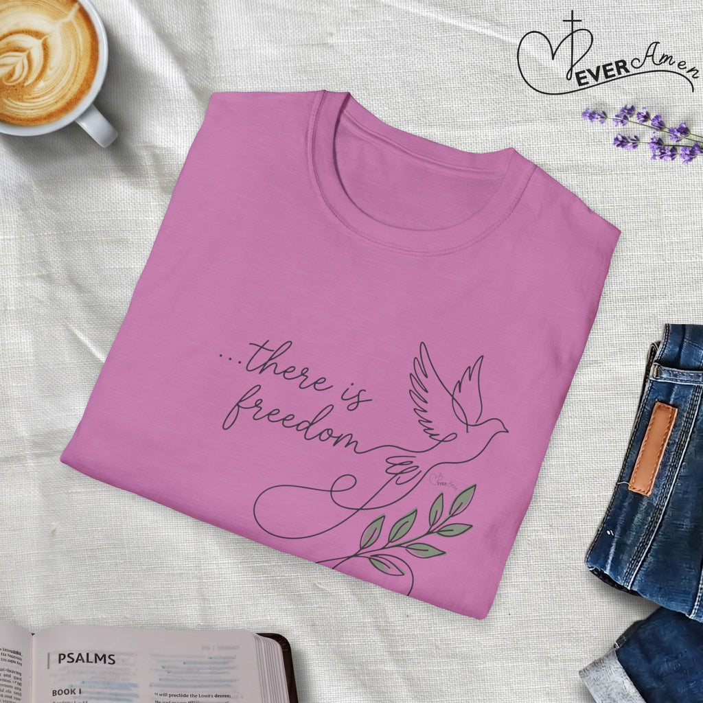 There is Freedom Dove Olive - Faith T-Shirt