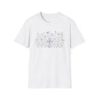 Field of Flowers Blue Cross - T-Shirt