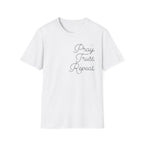 Pray Trust Repeat Cursive Stack - T-Shirt