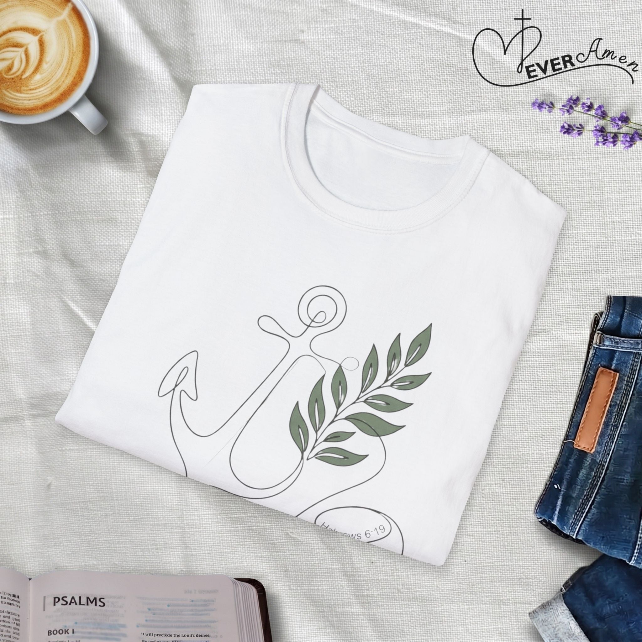 Sure Hope Anchor and Olive - Faith T-Shirt