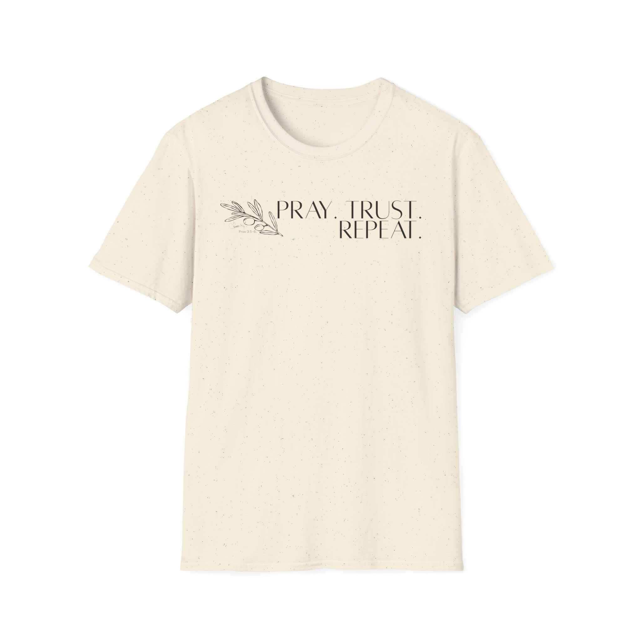 Pray Trust Repeat Bold Olive 2 - T-Shirt