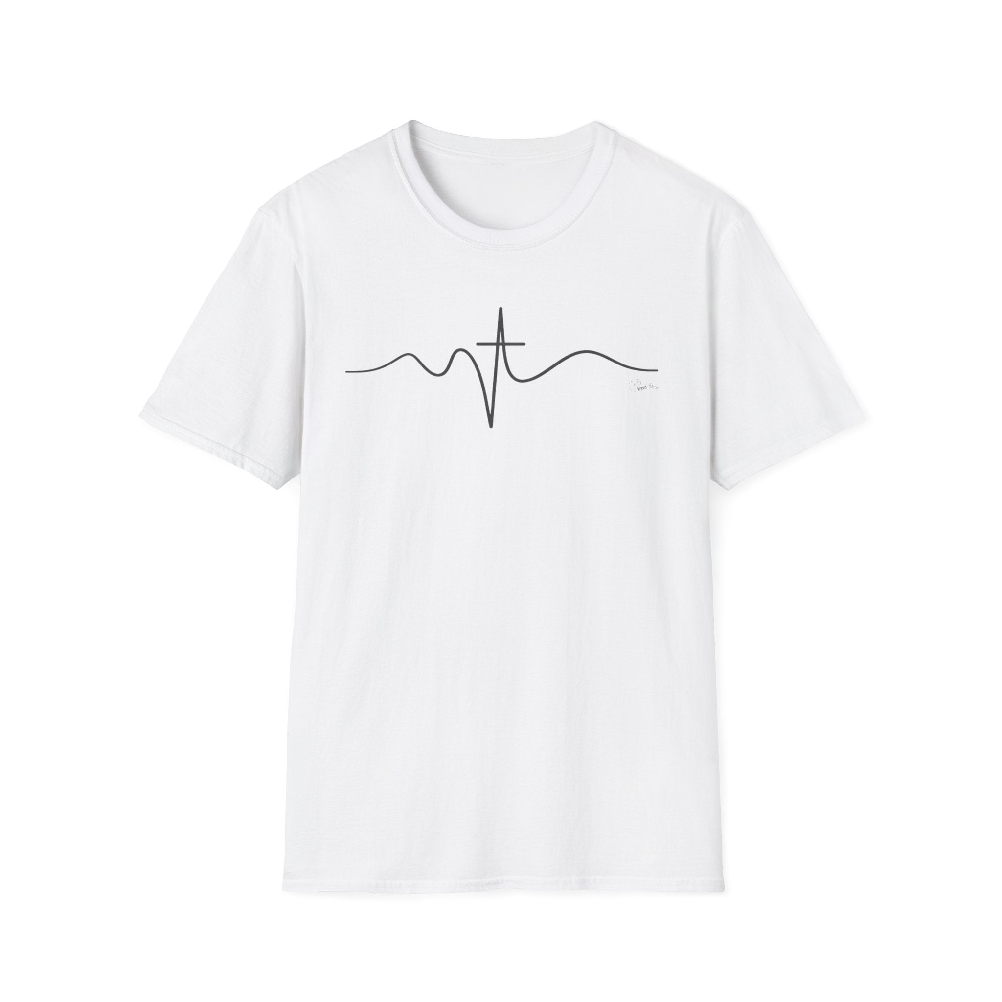 Wave Cross Heartbeat - T-Shirt
