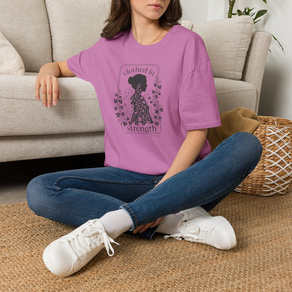 Clothed in Strength Framed - T-Shirt