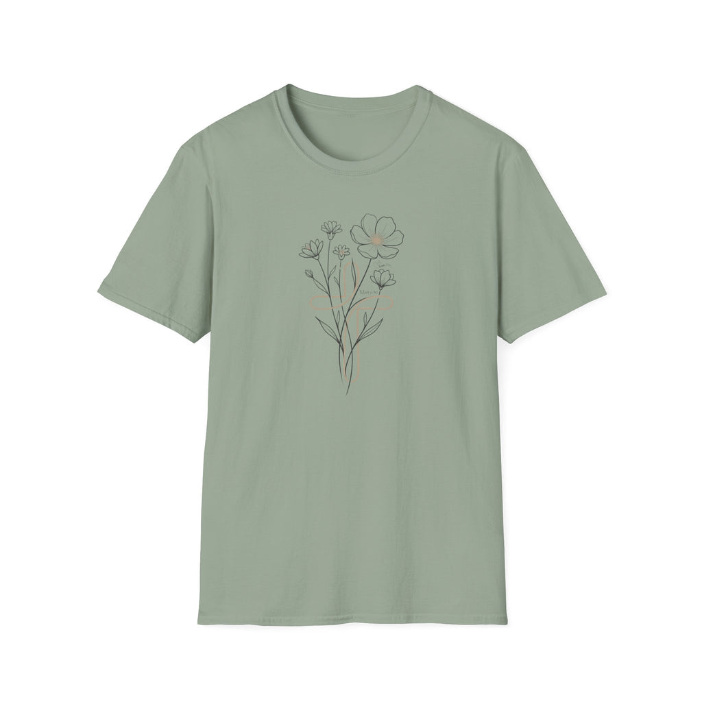 Flowers Sand Cross - T-Shirt