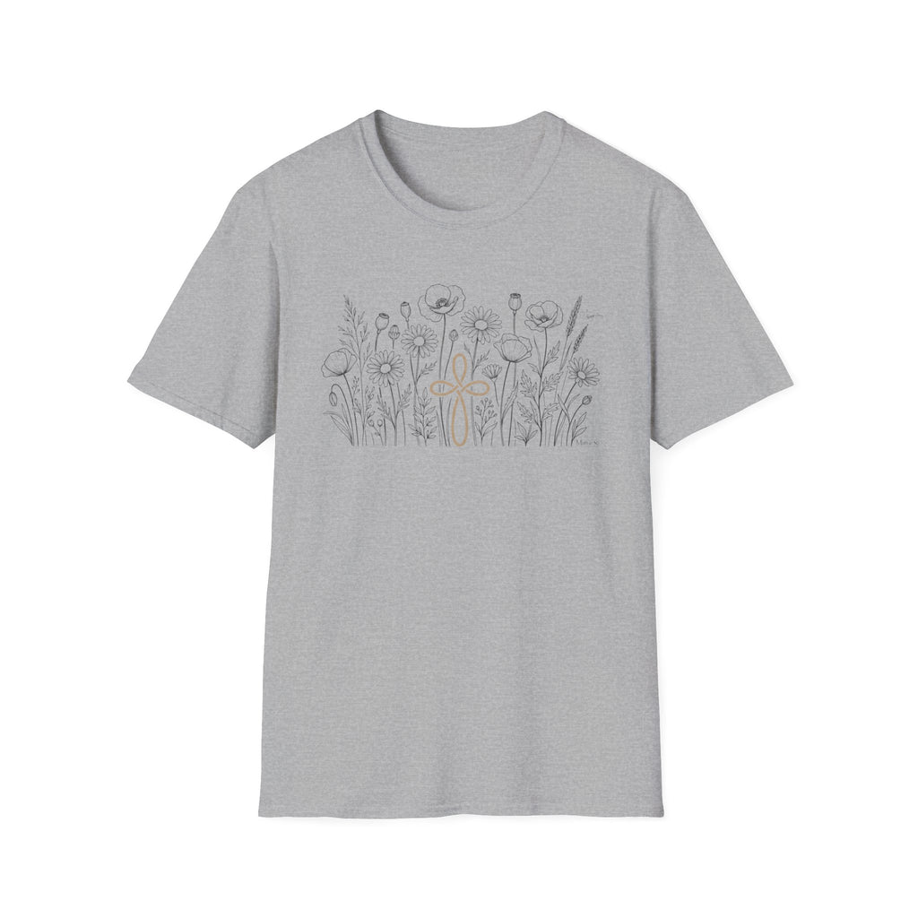 Field of Flowers Sand Cross - T-Shirt