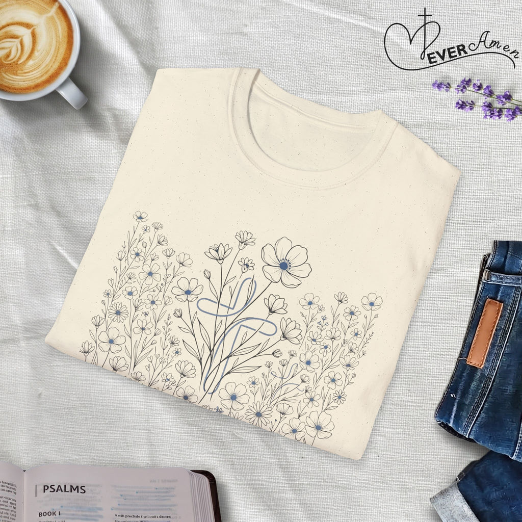 All the Flowers and Cross - T-Shirt