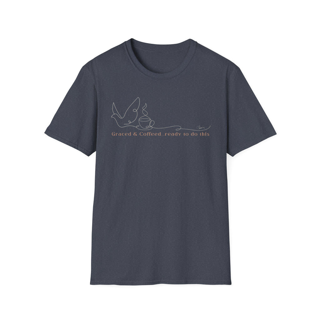 Cover by Grace Fueled by Coffee Dove Cup- T-Shirt