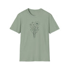 Flowers Green Cross - T-Shirt