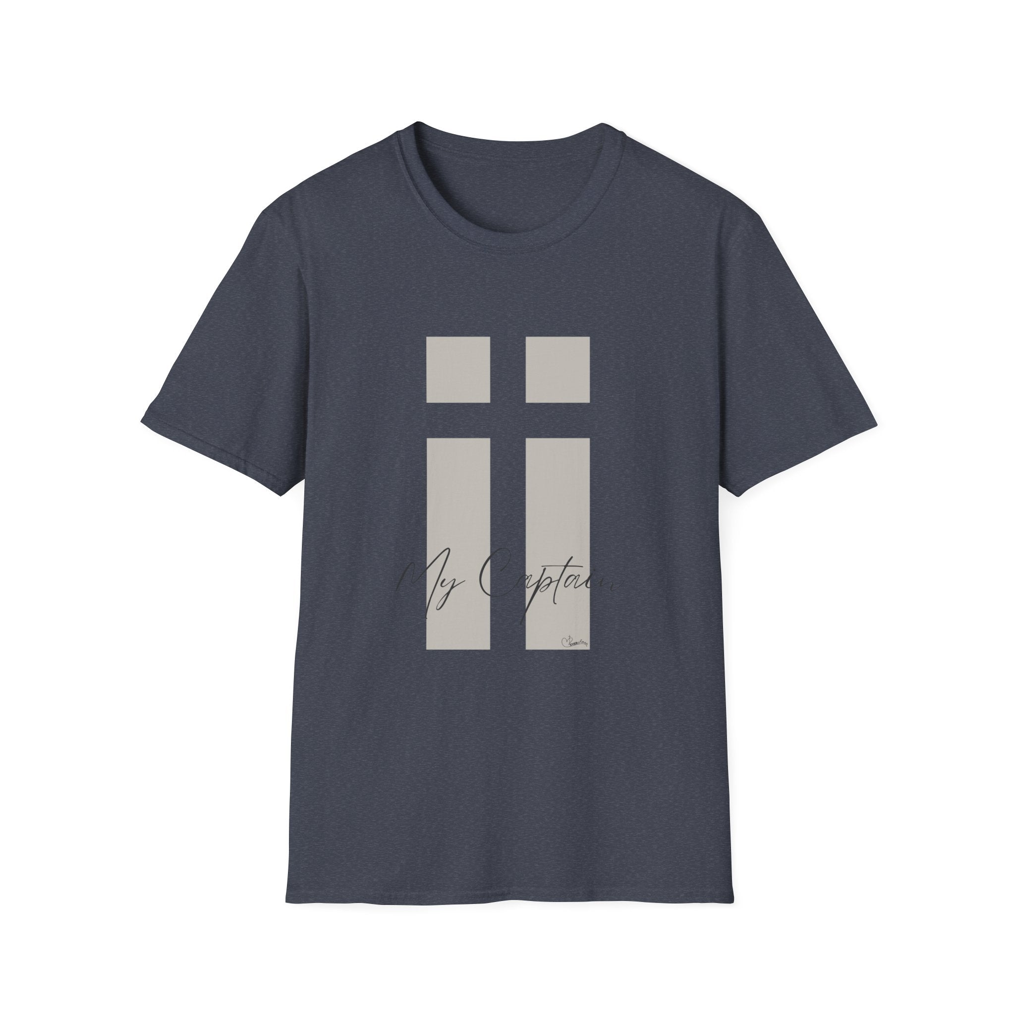 Aye Aye My Captain Subtle Cross Filled Boxes - T-Shirt