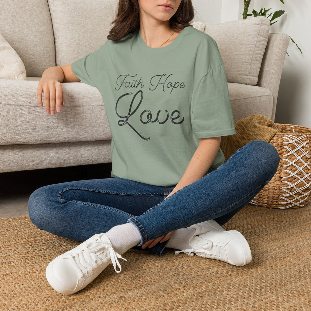 Faith Hope Love Large - T-Shirt