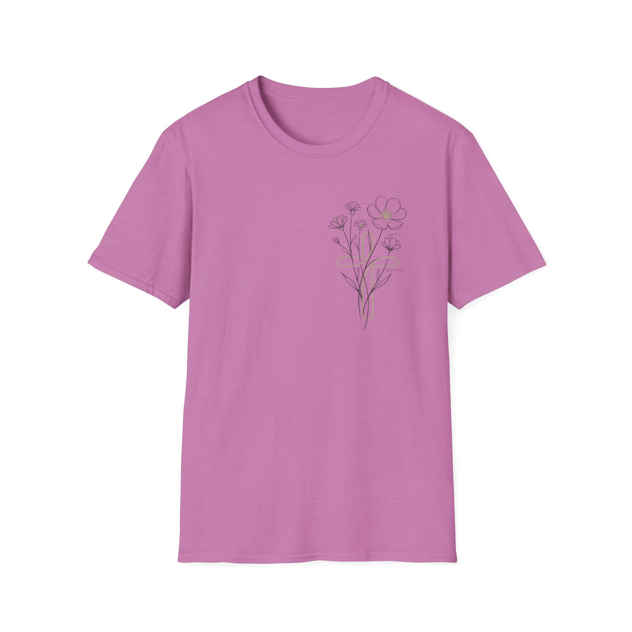 Sand Cross Flowers badge - T-Shirt