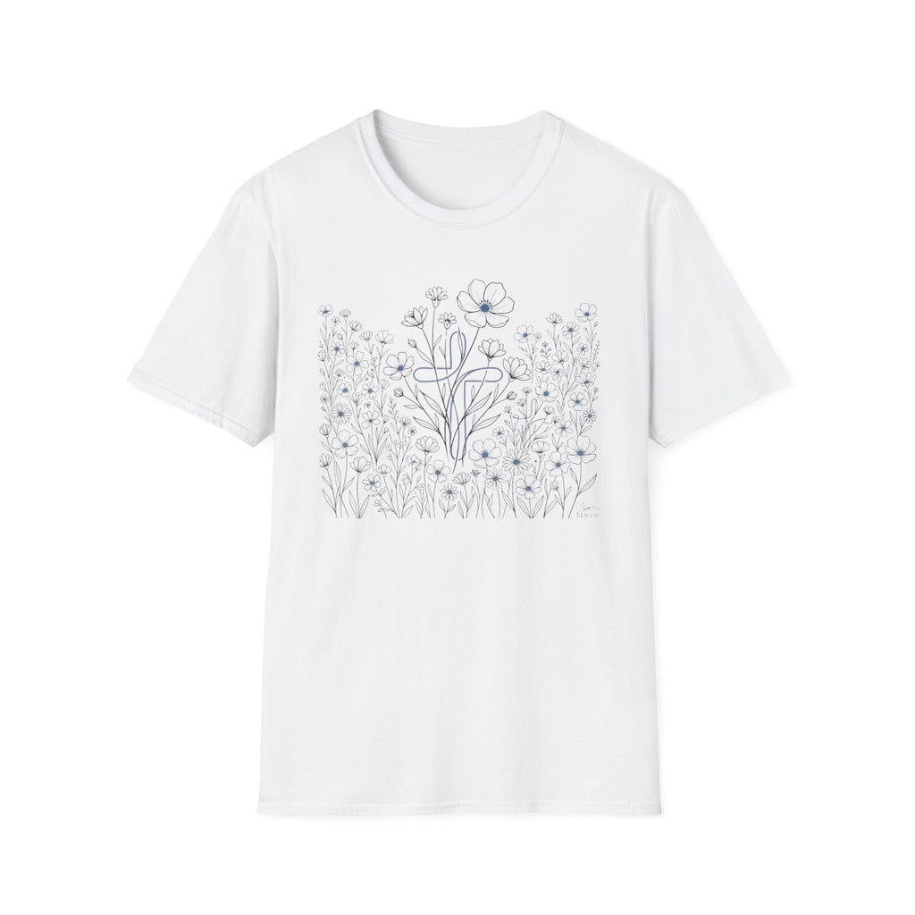 All the Flowers and Cross - T-Shirt