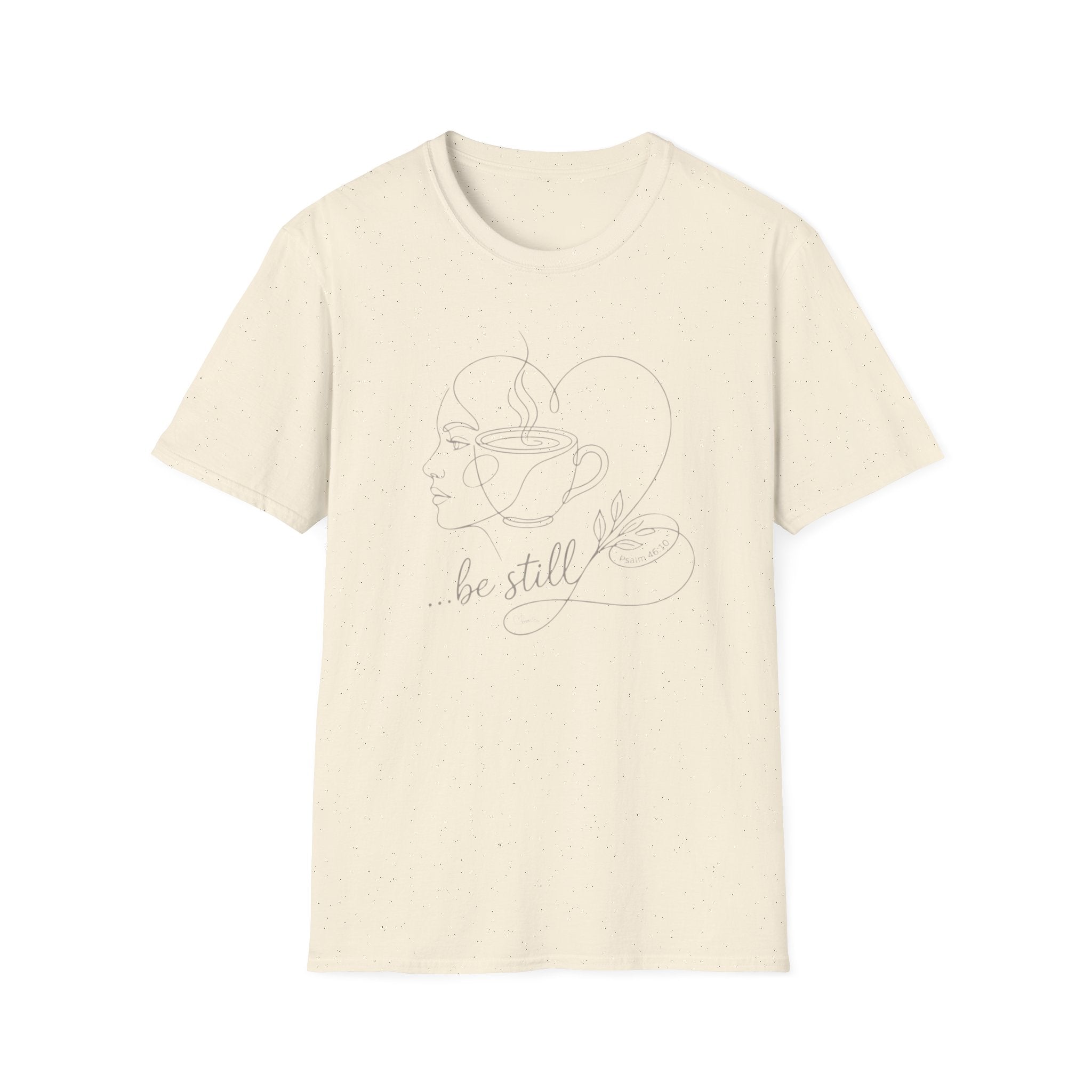 Be still face heart coffee - T-Shirt