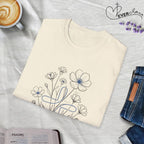 Flowers Blue Cross - T-Shirt