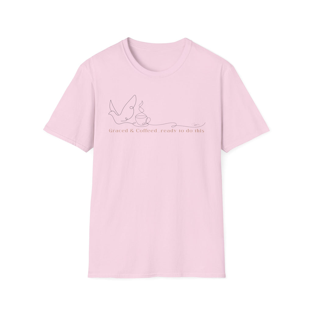 Cover by Grace Fueled by Coffee Dove Cup- T-Shirt