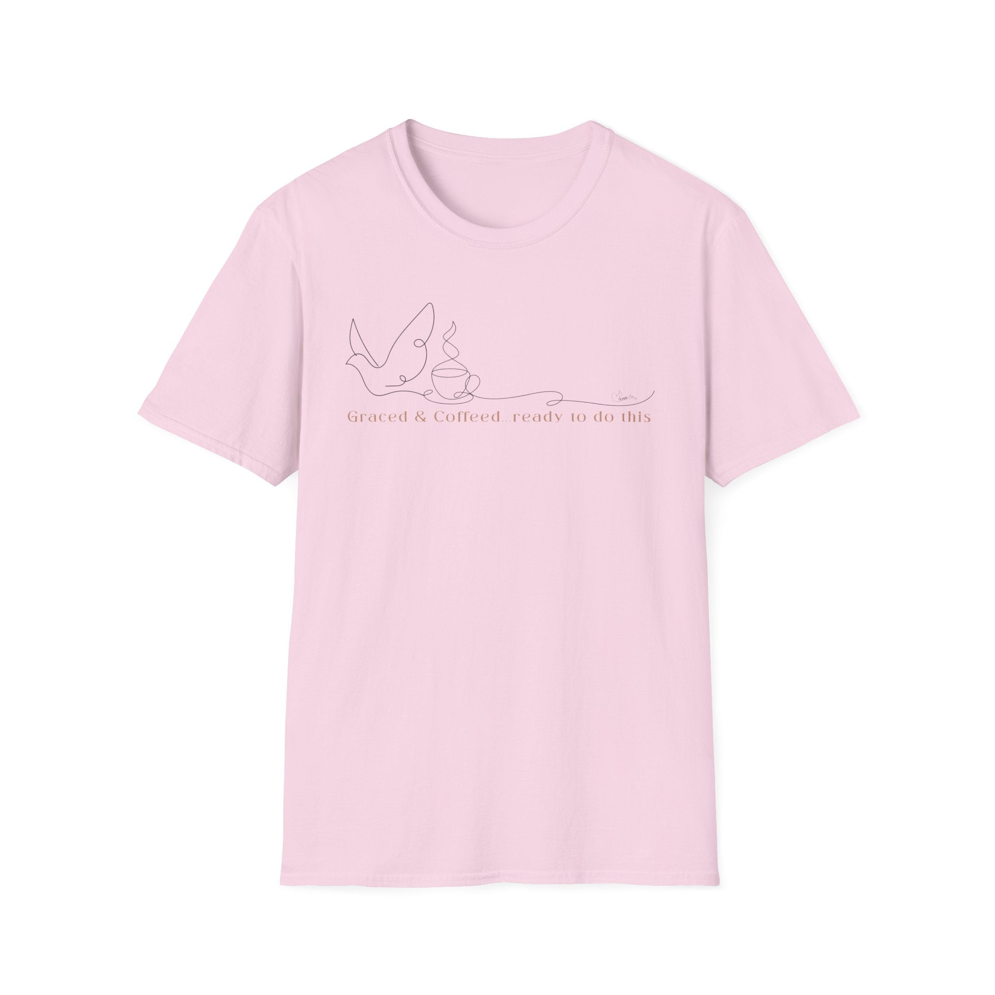 Cover by Grace Fueled by Coffee Dove Cup- T-Shirt