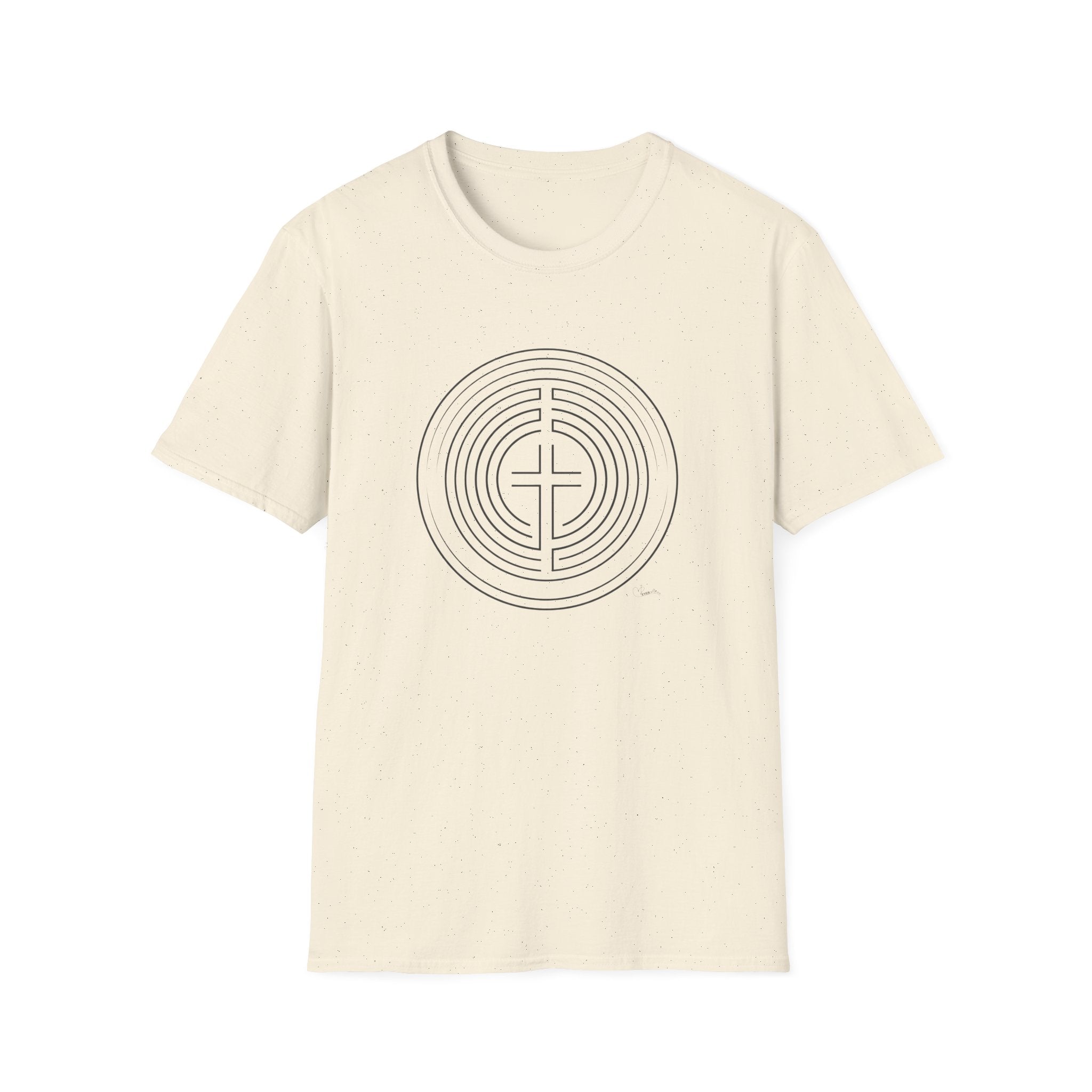 Cross Circle Maze - T-Shirt