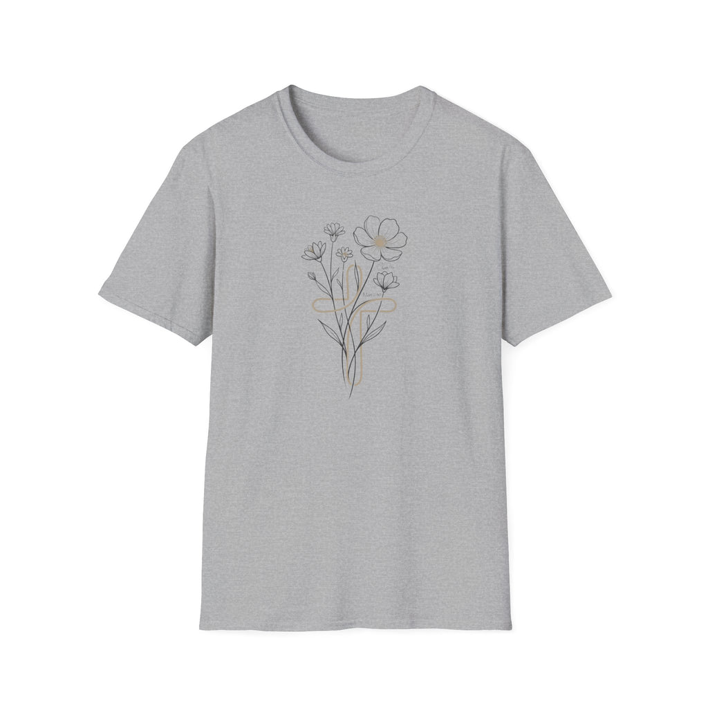 Flowers Sand Cross - T-Shirt