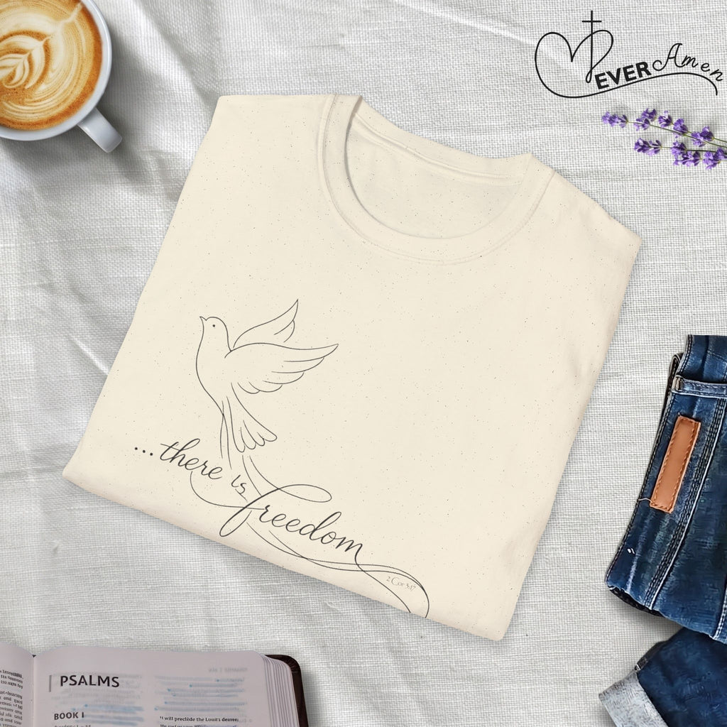 There is Freedom Dove - Faith T-Shirt