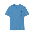 Faith Hope Love Stacked with Words pocket- T-Shirt