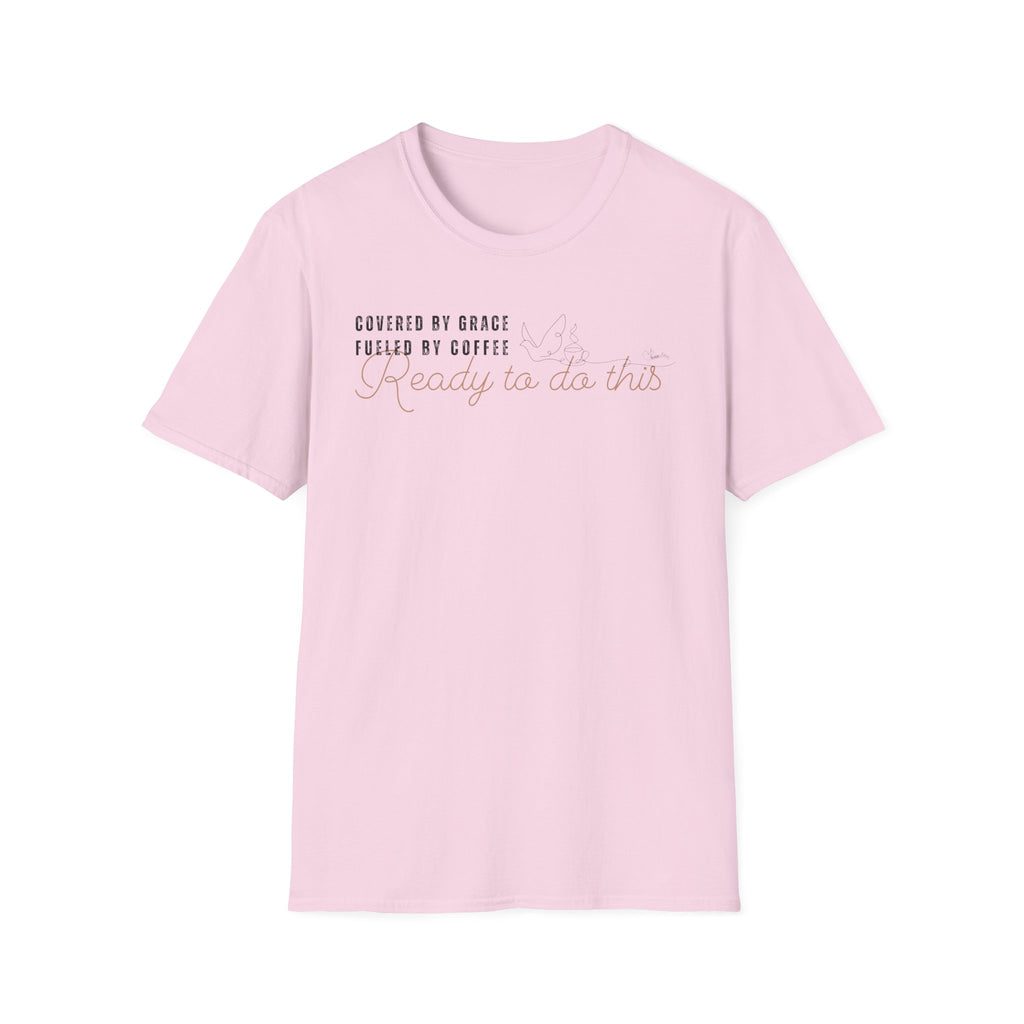 Cover by Grace Fueled by Coffee Ready Dove- T-Shirt