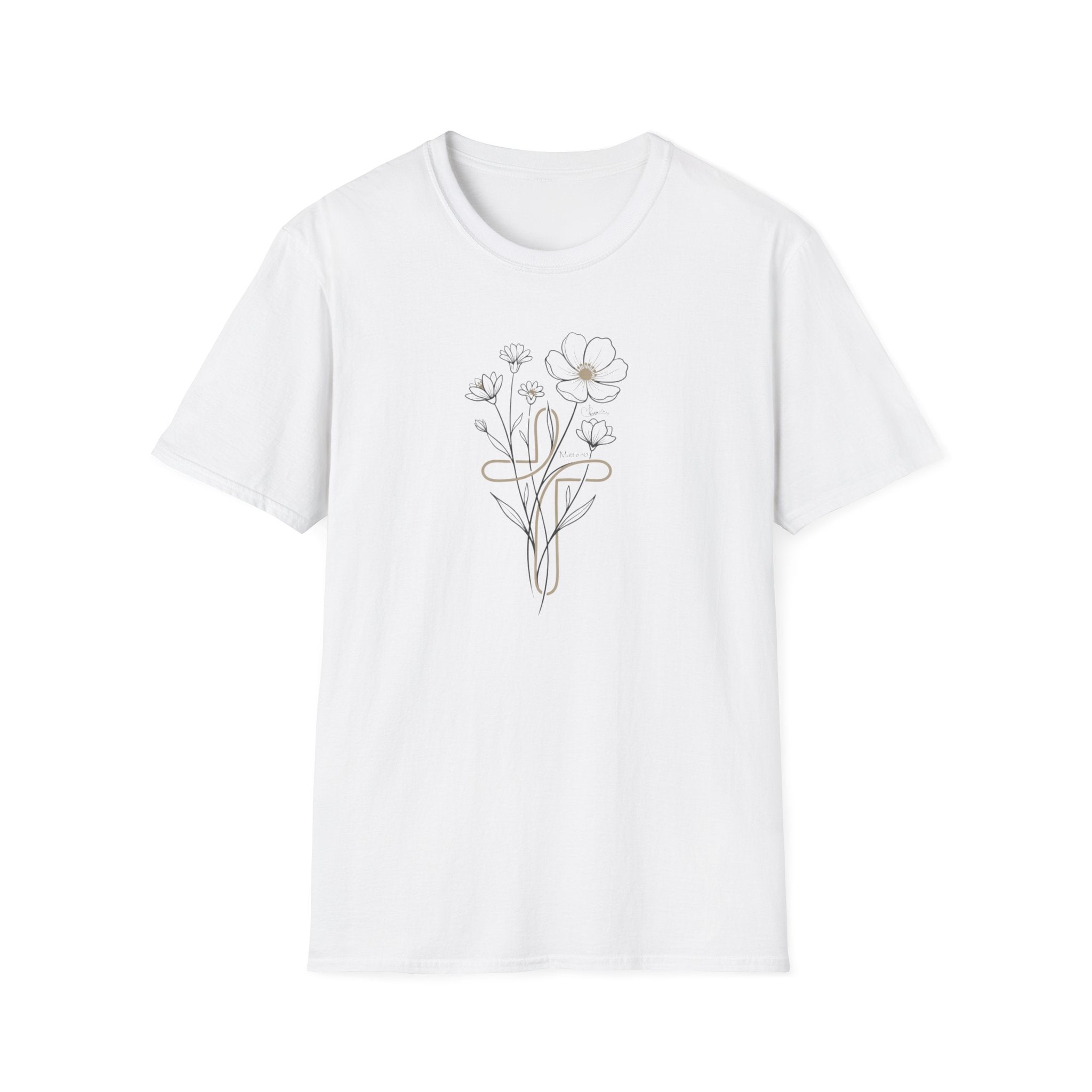 Flowers Sand Cross - T-Shirt