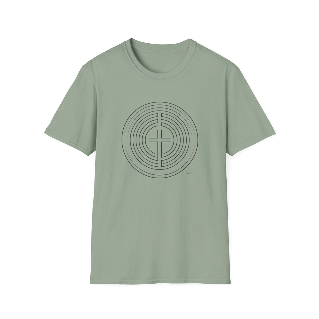 Cross Circle Maze - T-Shirt