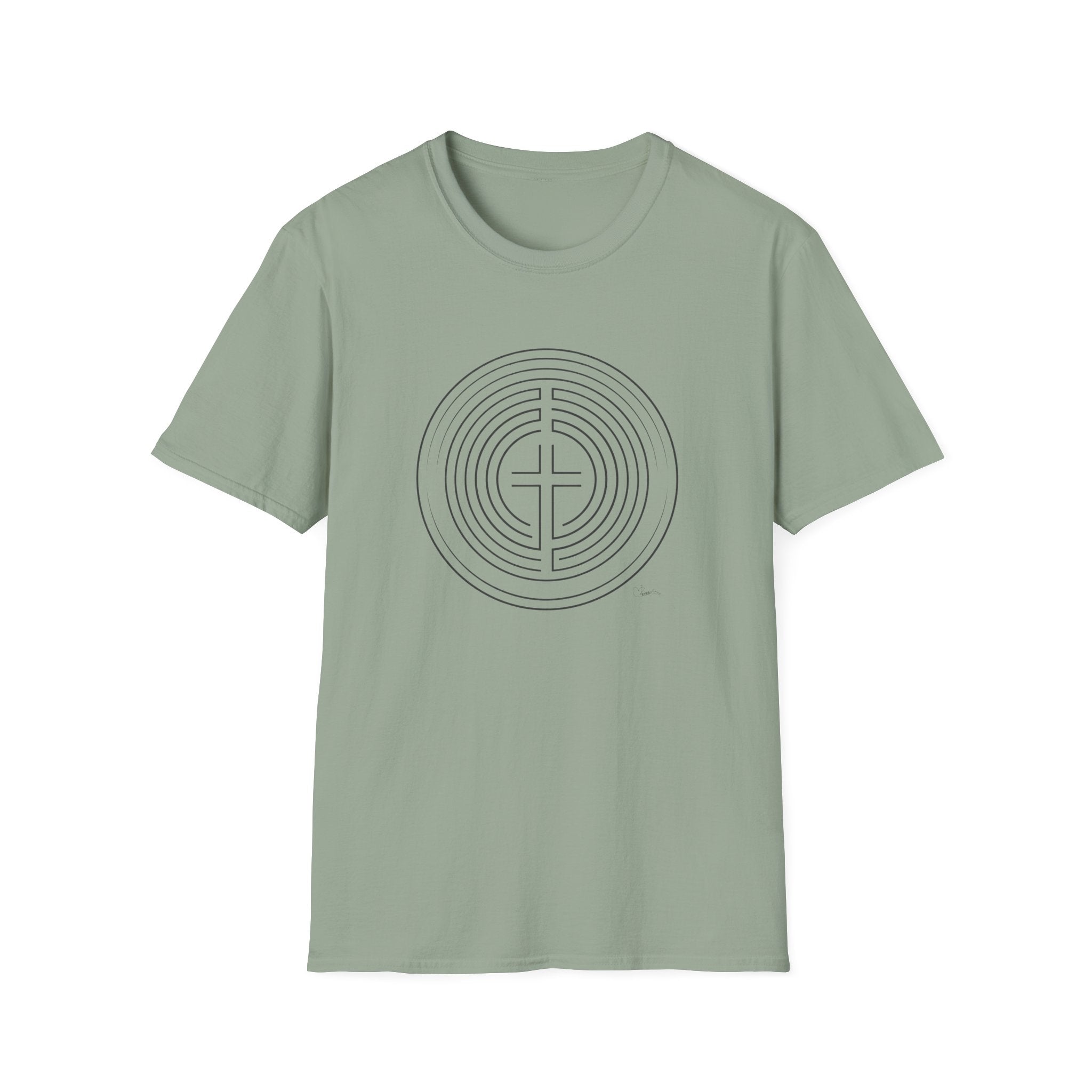 Cross Circle Maze - T-Shirt
