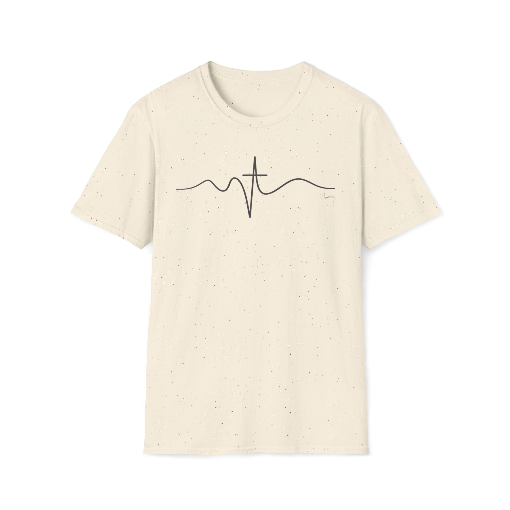 Wave Cross Heartbeat - T-Shirt
