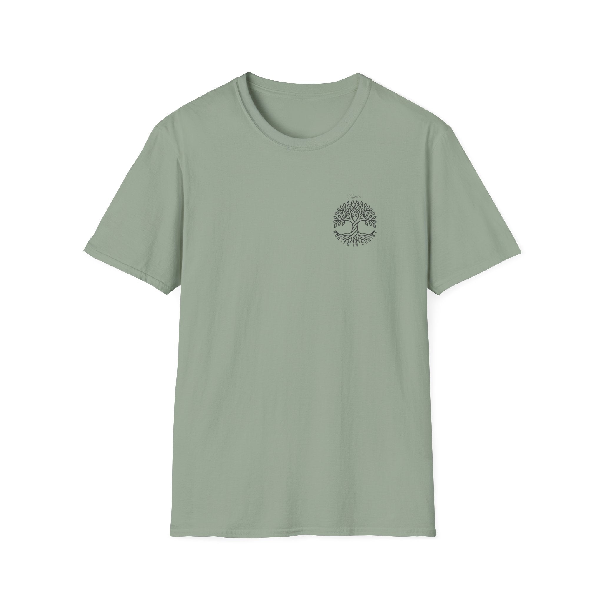Rooted in Christ Subtle Badge- T-Shirt
