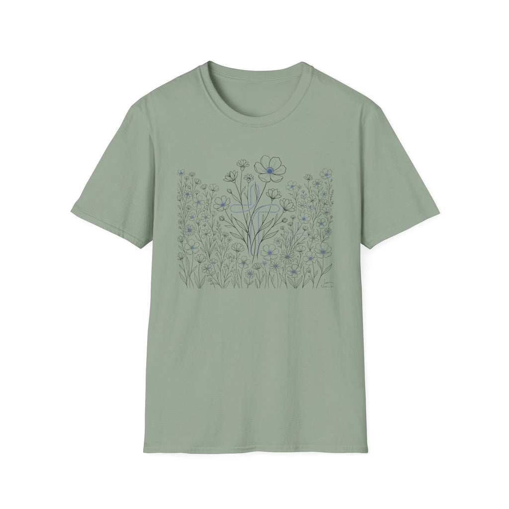 All the Flowers and Cross - T-Shirt