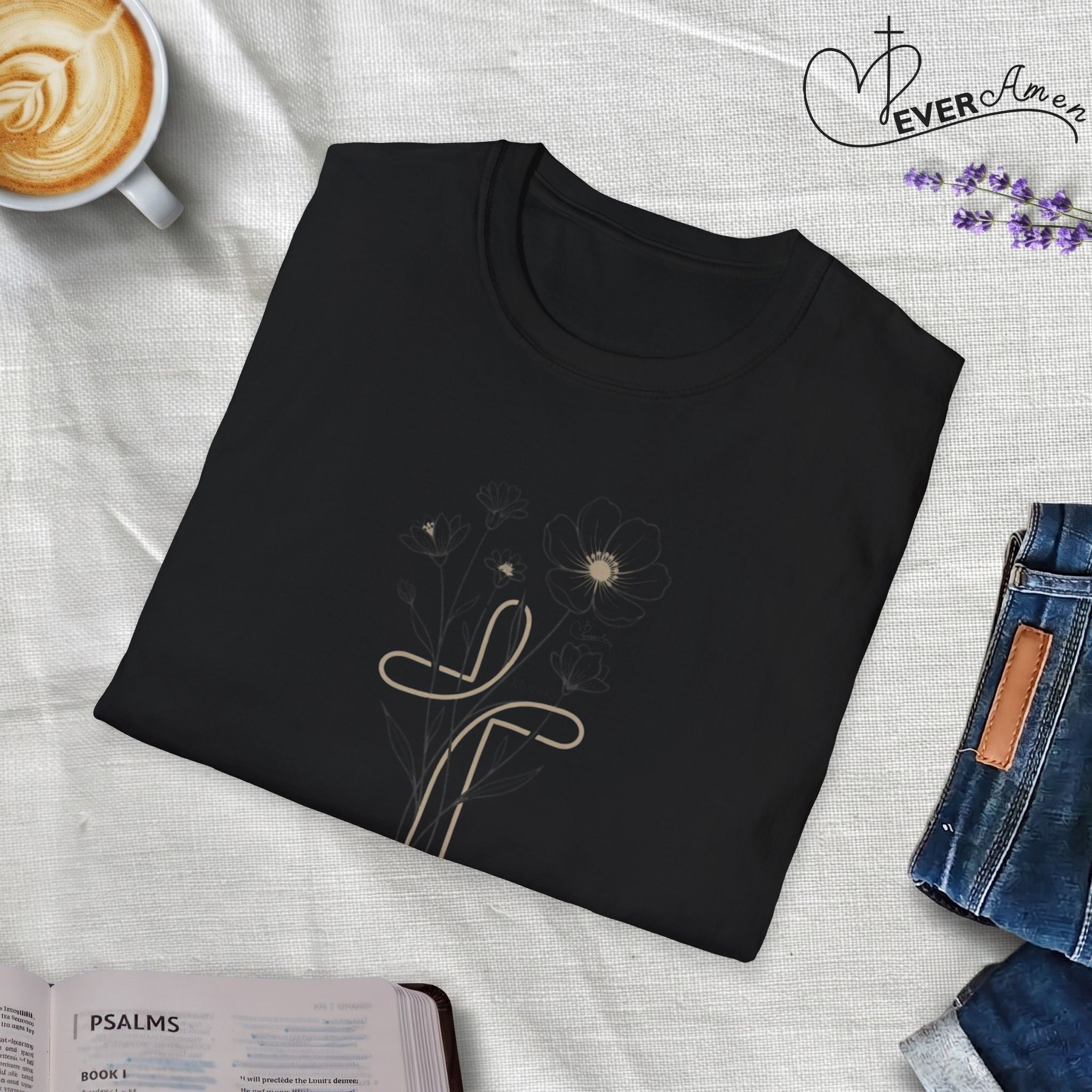 Flowers Sand Cross - T-Shirt