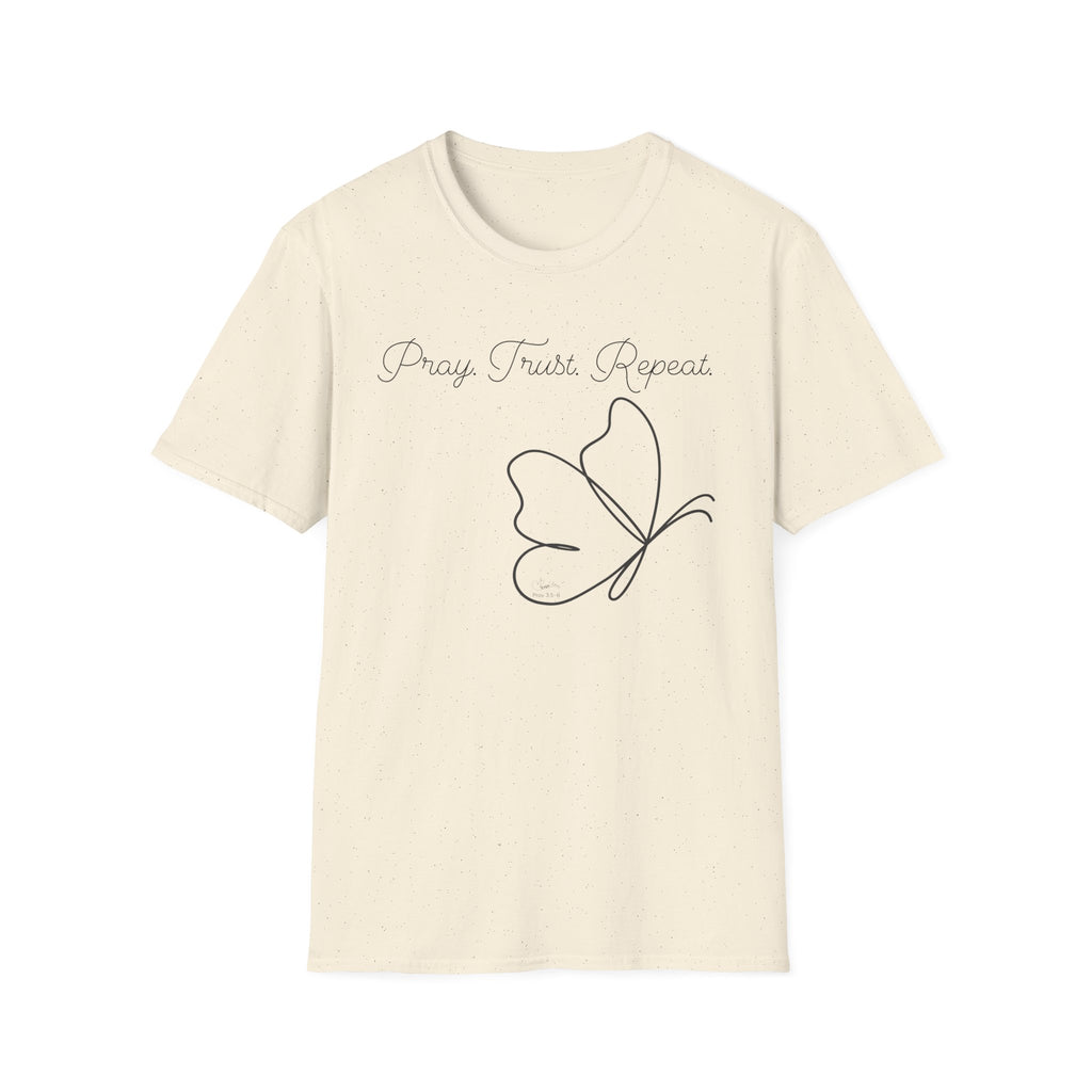 Pray Trust Repeat Butterfly - T-Shirt
