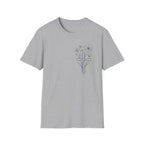 Blue Cross Flowers badge - T-Shirt