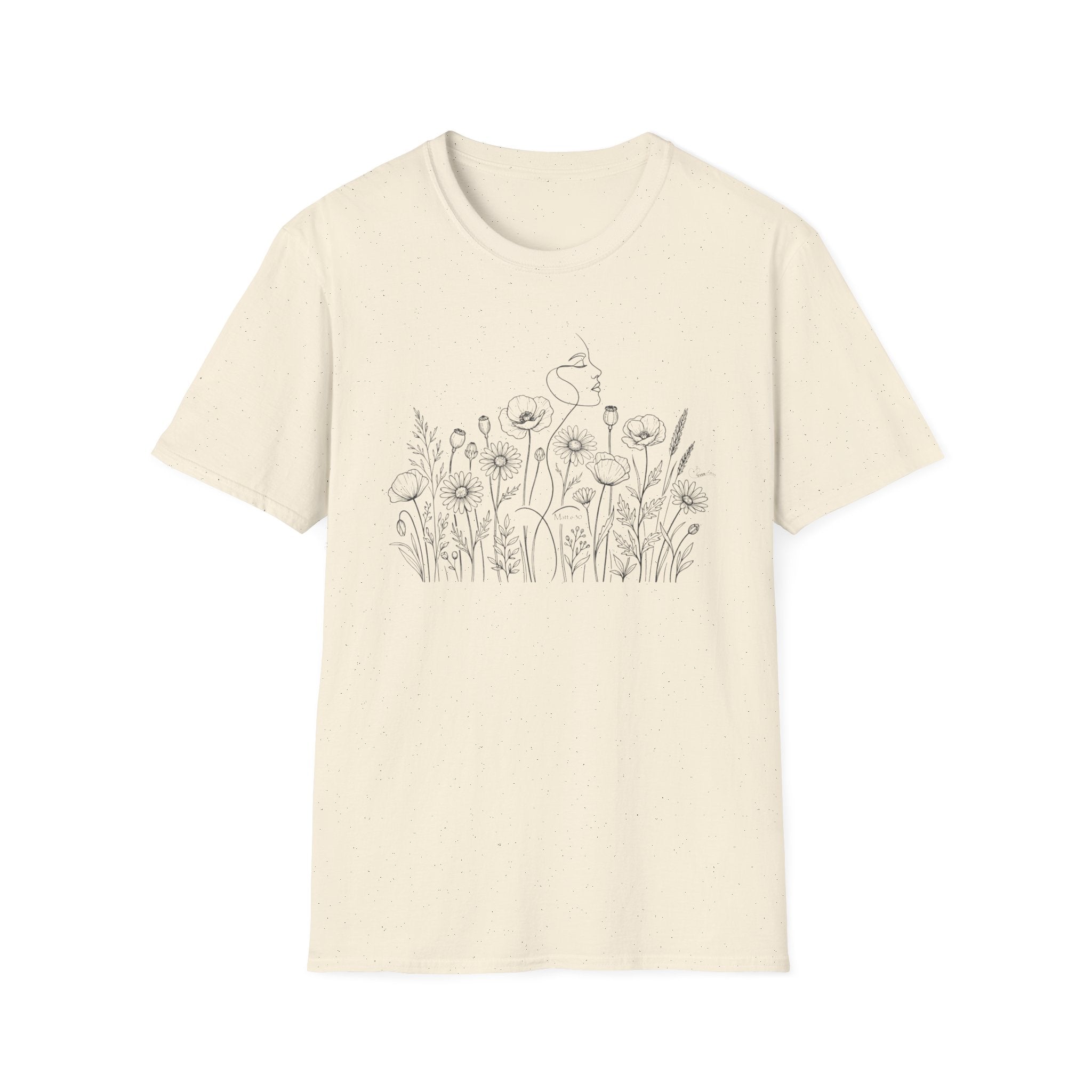 Field of Flowers Face - T-Shirt