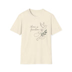 There is Freedom Dove Olive - Faith T-Shirt