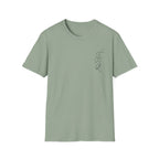 Faith Hope Love Cursive with Words pocket - T-Shirt