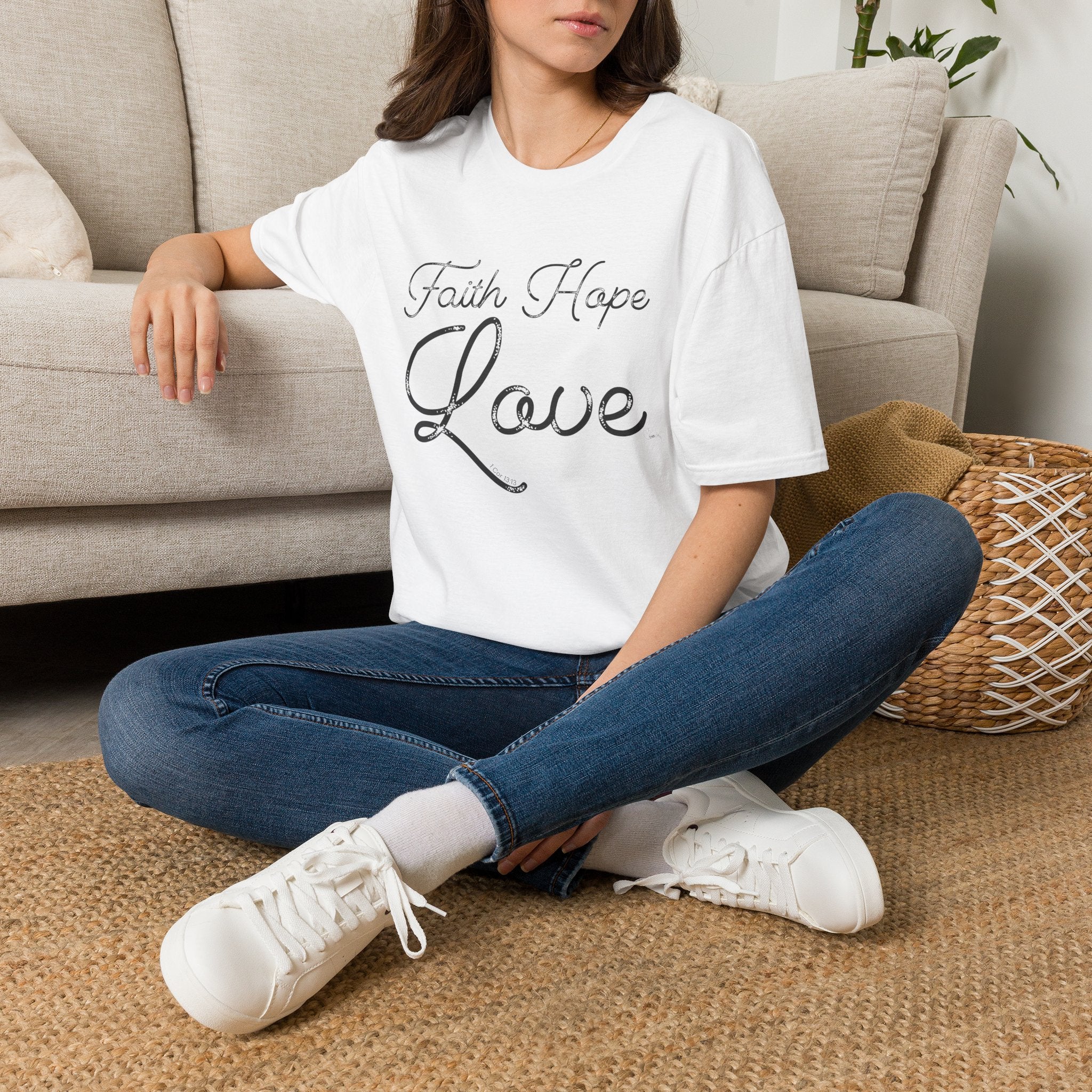 Faith Hope Love Large - T-Shirt