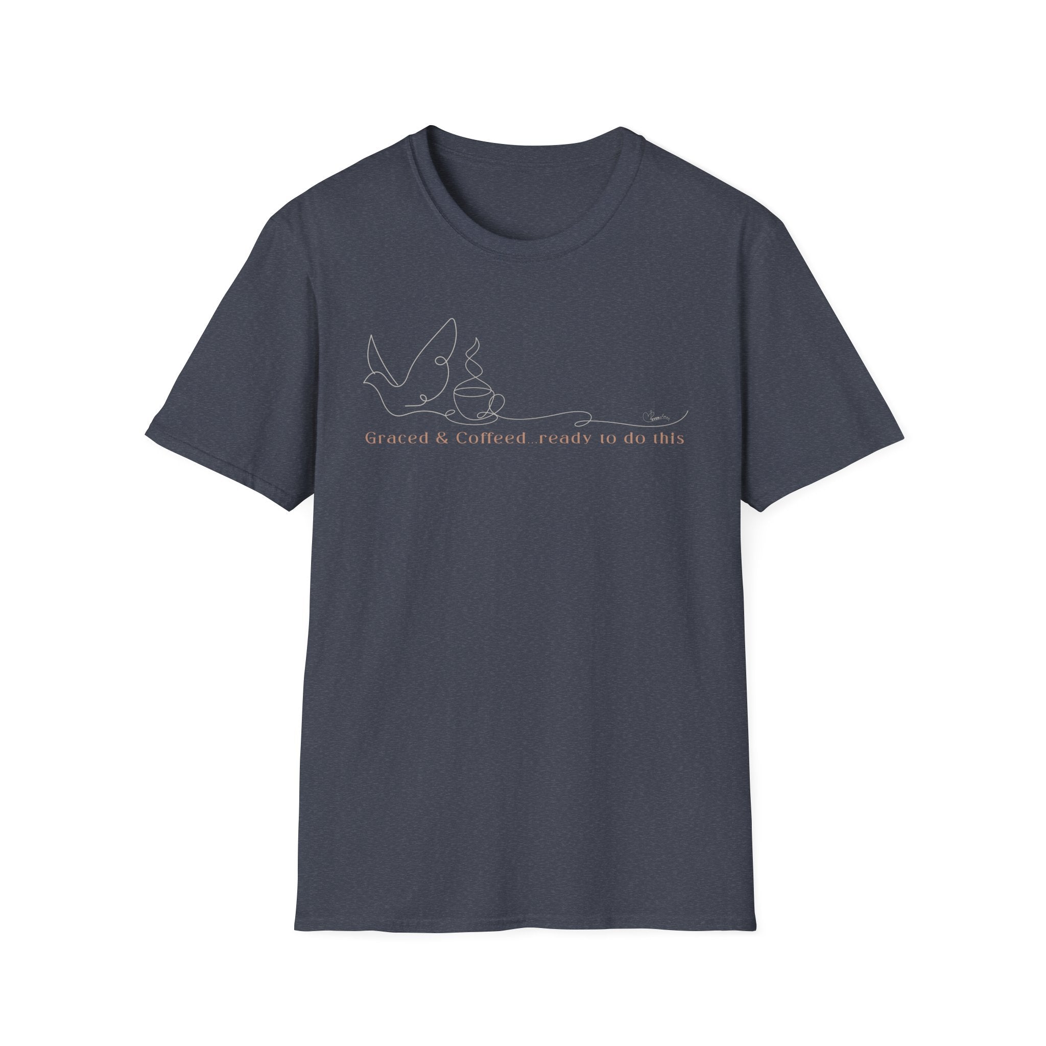 Cover by Grace Fueled by Coffee Dove Cup- T-Shirt