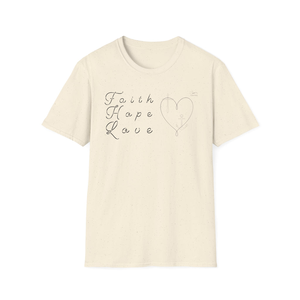 Faith Hope Love Symbols  - T-Shirt