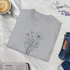 Flowers Green Cross - T-Shirt