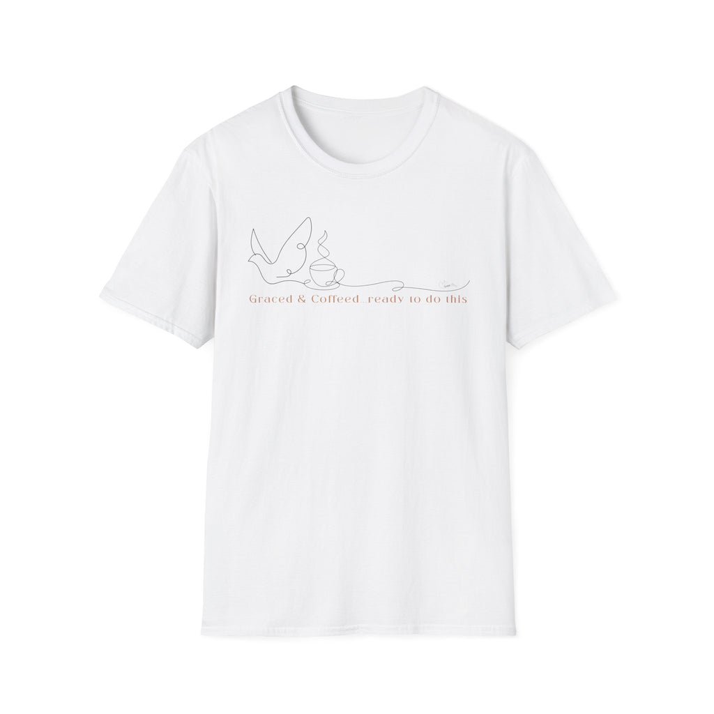 Cover by Grace Fueled by Coffee Dove Cup- T-Shirt