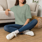 Pray Trust Repeat Cursive Flower - T-Shirt