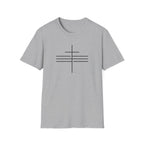 3 Line Subtle Cross Trinity - T-Shirt