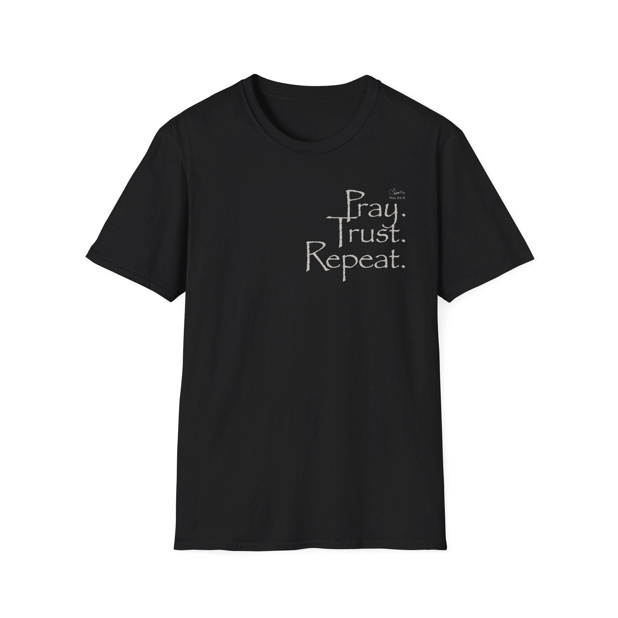Pray Trust Repeat Stacked - T-Shirt