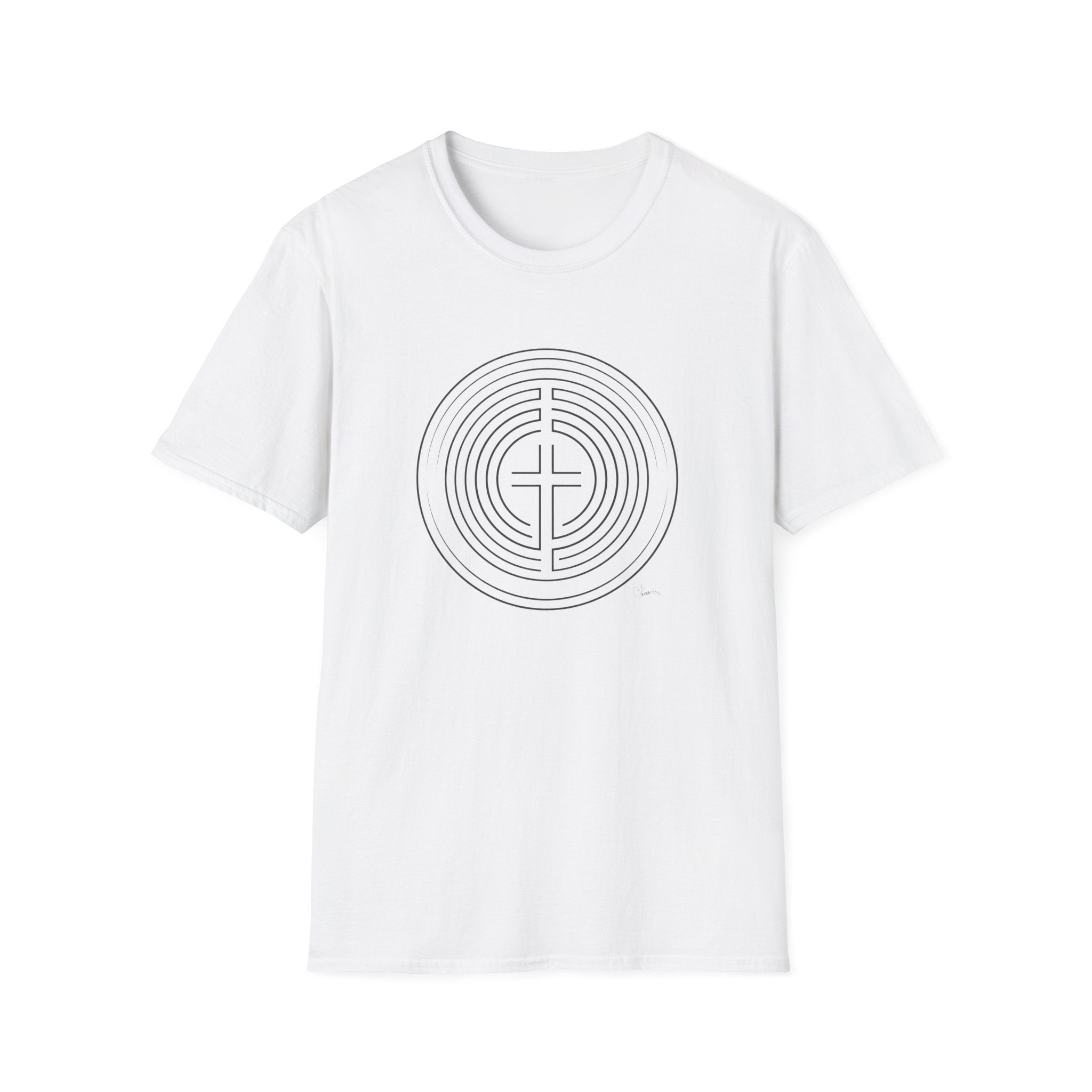 Cross Circle Maze - T-Shirt